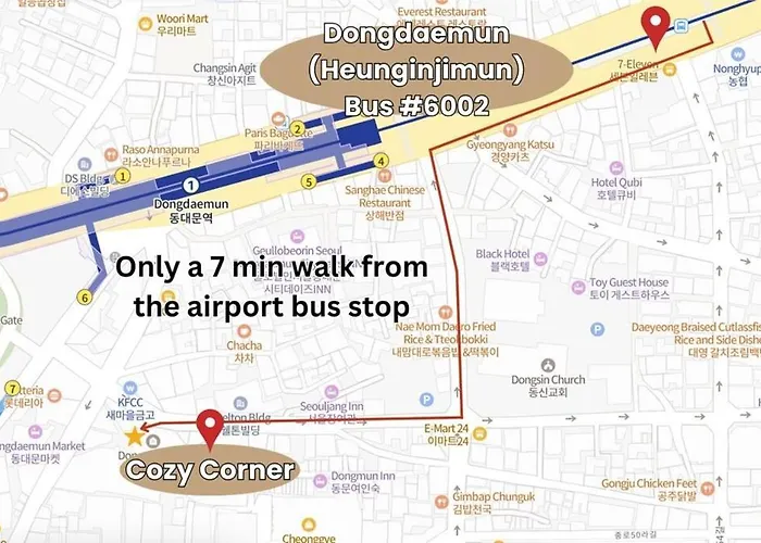 Apartamento Cozy Corner # 1 Minute From Dongdaemun Station # Ddp # Pretty Seúl